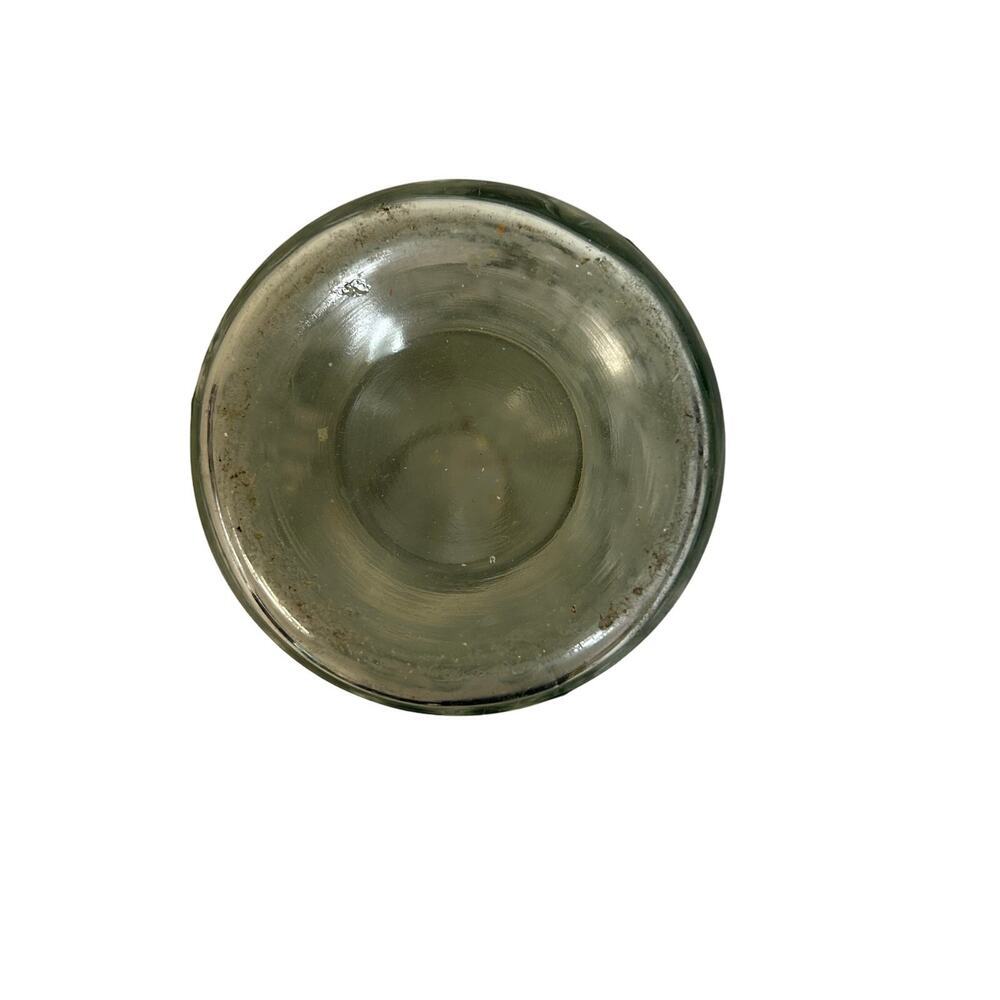 Vintage Fruit Embossed Clear Glass Canister with Flip Top 8" tall Collectable - Picture 4 of 8